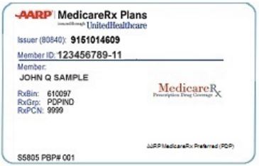Medicard ID example - how to find bin number insurance