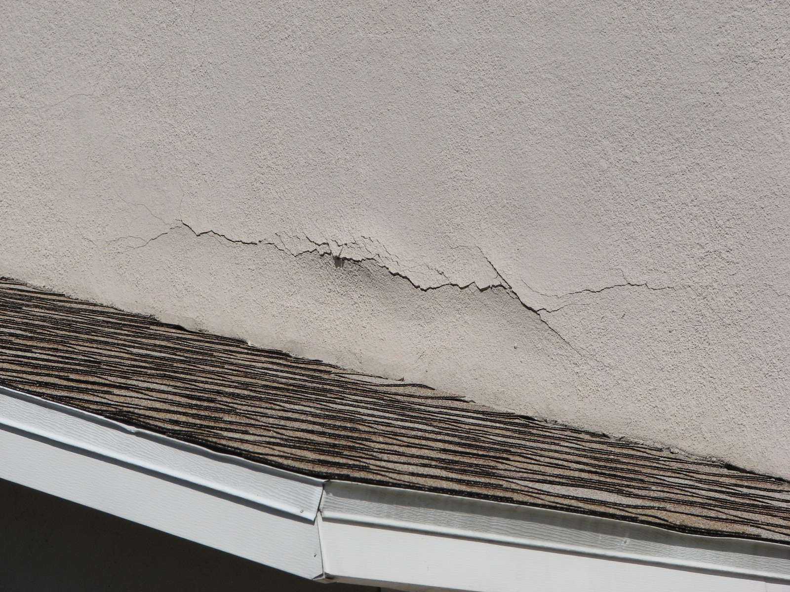 stucco wall damage